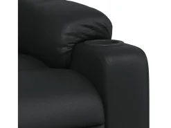 Poltrona|vidaxl Poltrona reclinável couro artificial Preto
