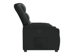 Poltrona|vidaxl Poltrona reclinável couro artificial Preto
