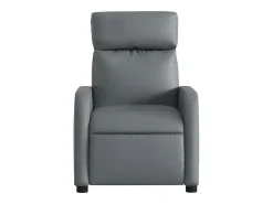 New Poltrona reclinável couro artificial SHL660431 Cinzento