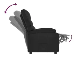 Poltrona| Poltrona reclinável couro artificial SHL714158 Preto
