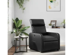 Poltrona* Poltrona reclinável couro artificial SHL621326 Preto