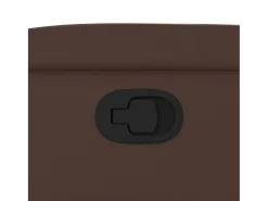 Discount vidaxl Poltrona reclinável couro artificial Castanho