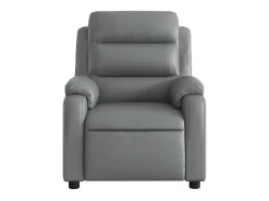 Best vidaxl Poltrona reclinável couro artificial Cinzento