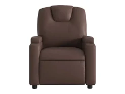 Discount Poltrona reclinável couro artificial SHL247387 Castanho