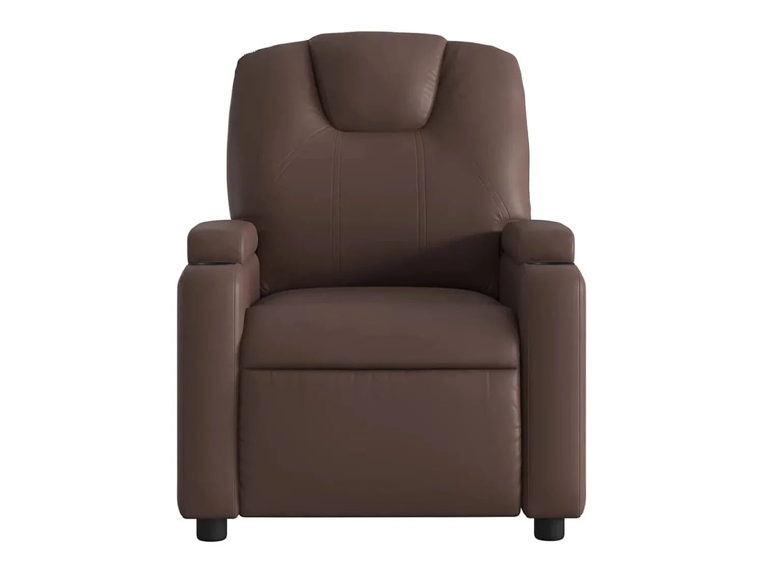 Discount Poltrona reclinável couro artificial SHL247387 Castanho