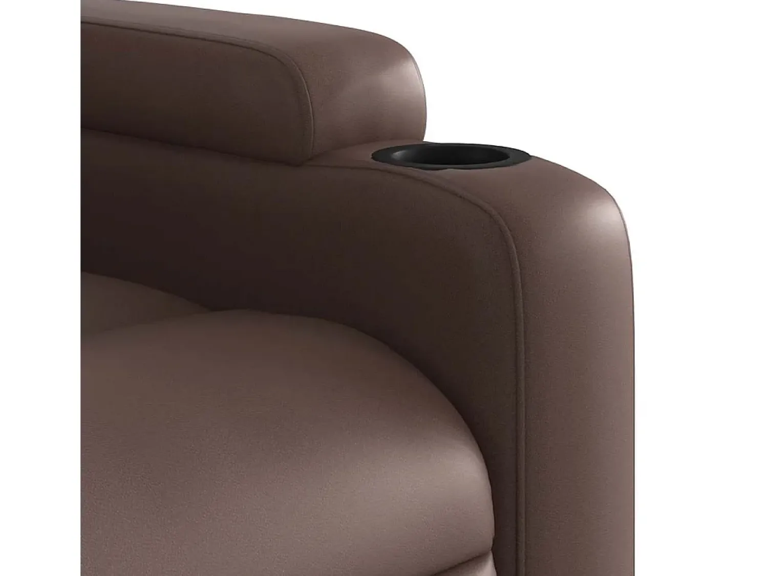 Discount Poltrona reclinável couro artificial SHL247387 Castanho
