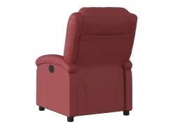 Poltrona* Poltrona reclinável couro artificial tinto SHL797727 Vermelho