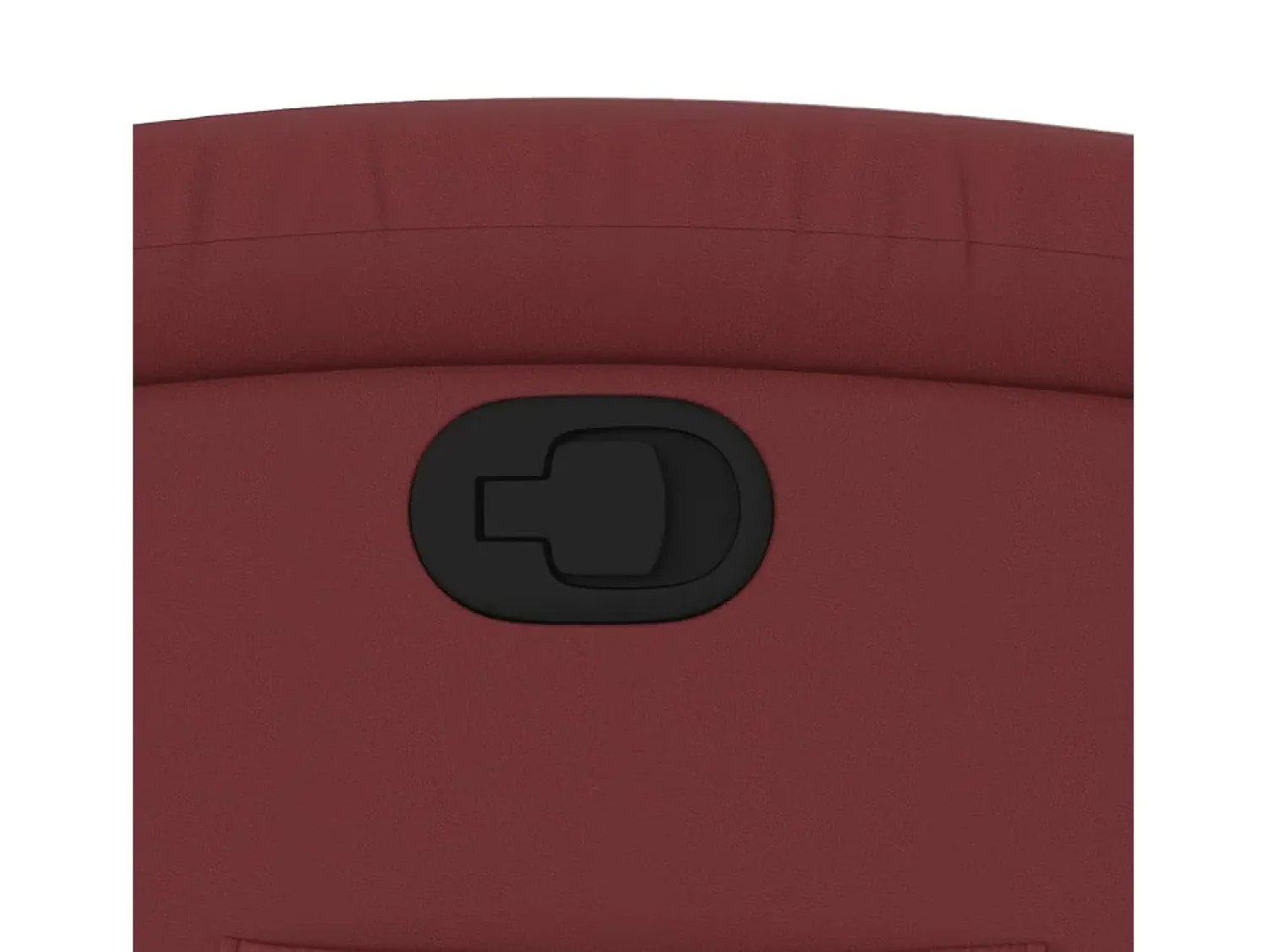 Poltrona* Poltrona reclinável couro artificial tinto SHL797727 Vermelho