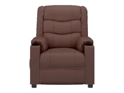 Poltrona| Poltrona reclinável couro artificial SHL923404 Castanho