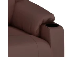 Poltrona| Poltrona reclinável couro artificial SHL923404 Castanho