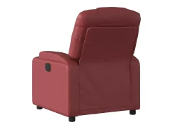 Hot Poltrona reclinável couro artificial tinto SHL521966 Vermelho