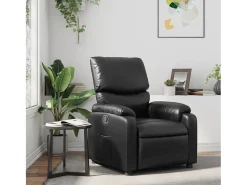 Poltrona* Poltrona reclinável couro artificial SHL589513 Preto