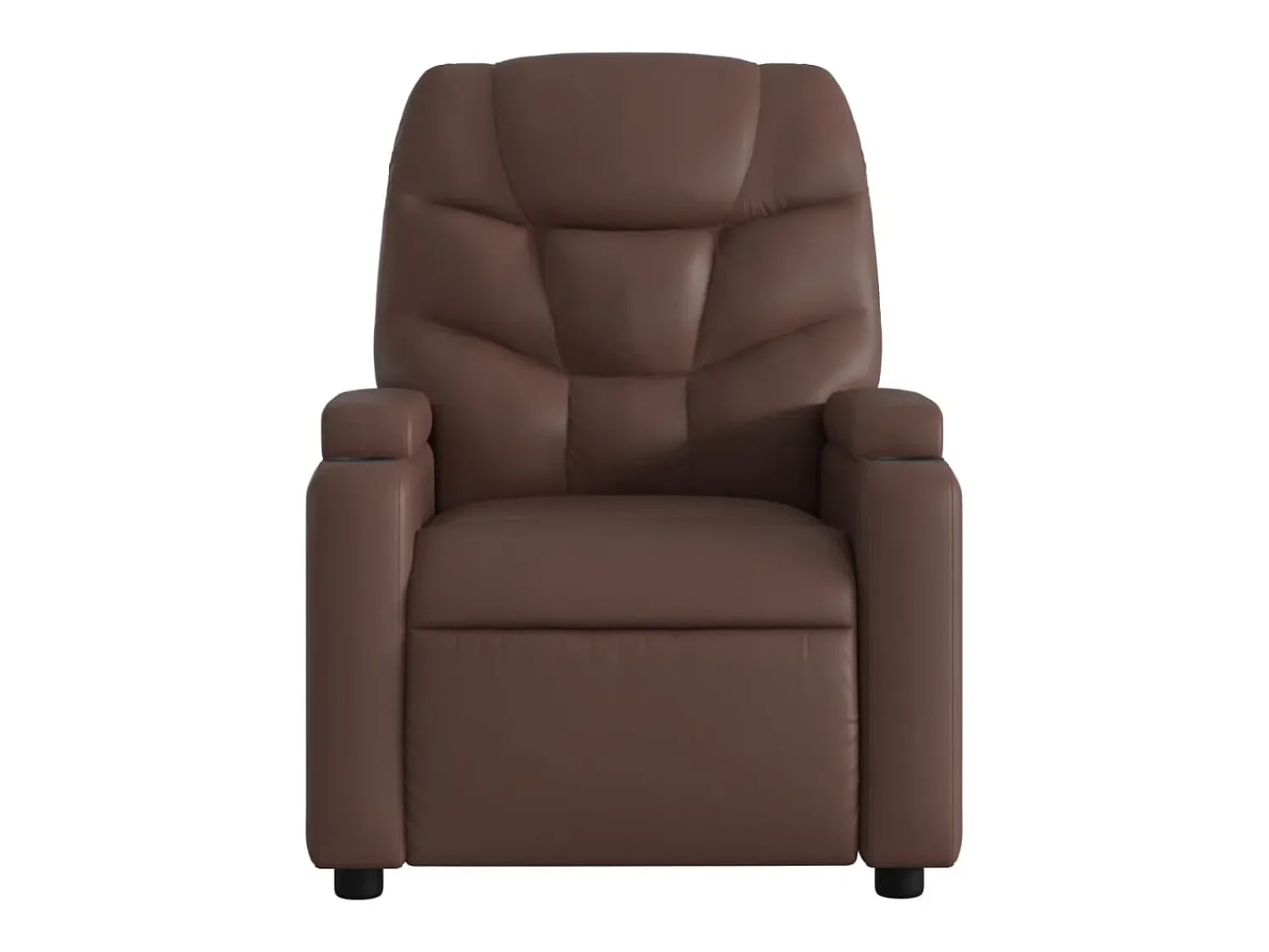 New Poltrona reclinável couro artificial SHL650249 Castanho