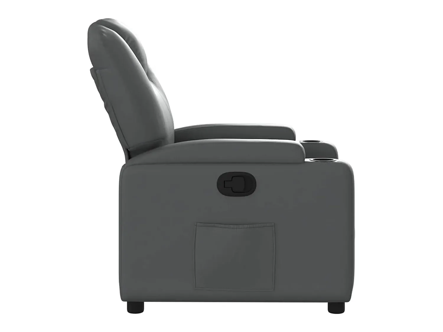 Poltrona* Poltrona reclinável couro artificial SHL183737 Cinzento