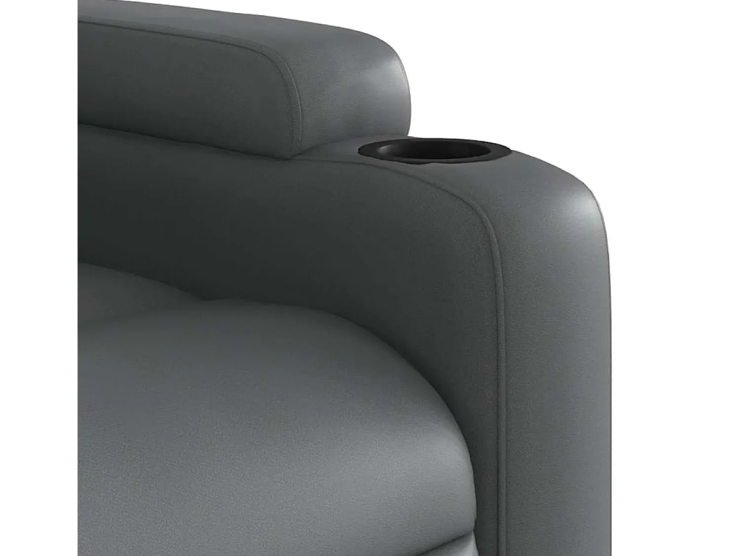 Poltrona* Poltrona reclinável couro artificial SHL183737 Cinzento