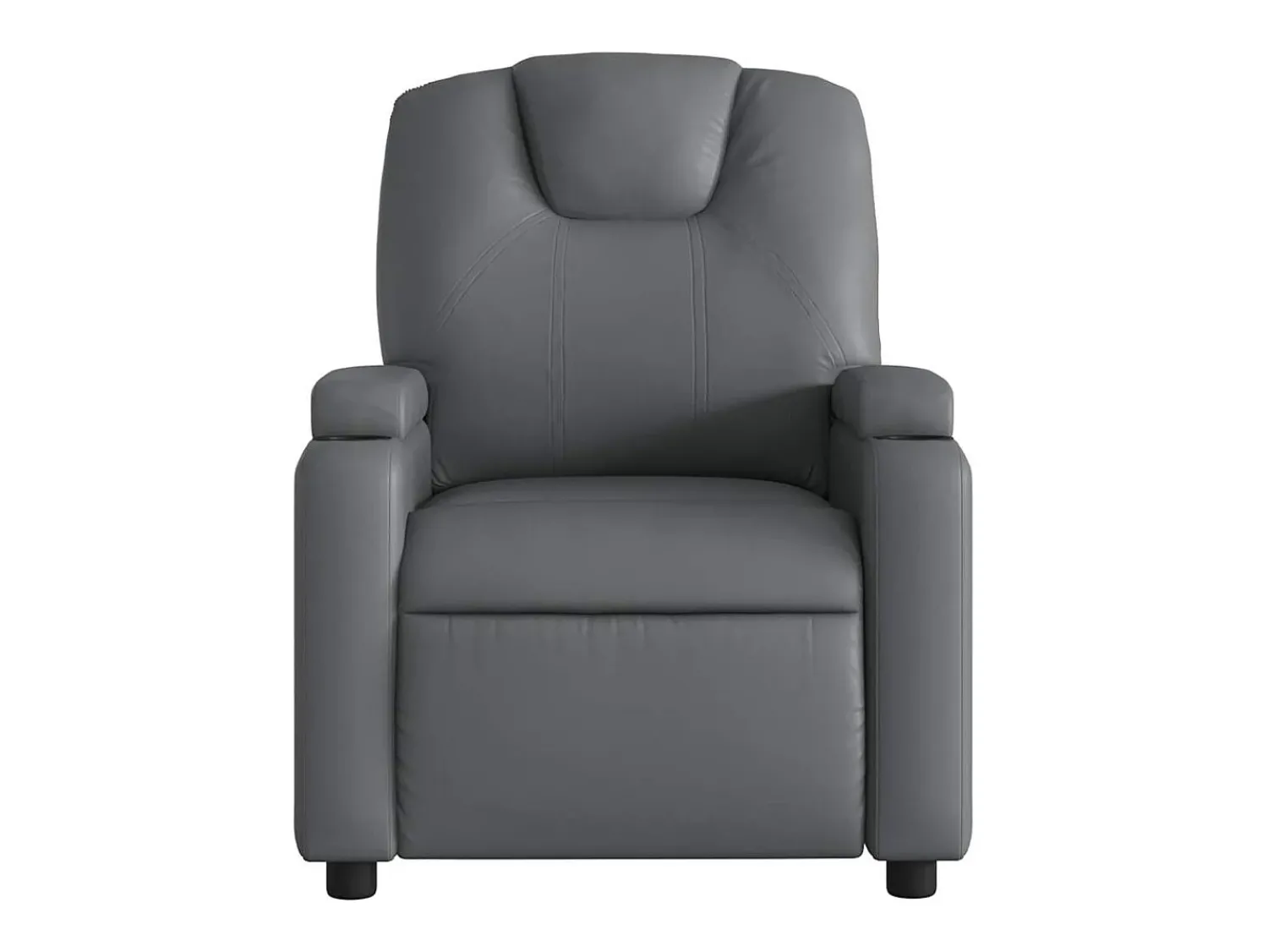 Poltrona* Poltrona reclinável couro artificial SHL183737 Cinzento