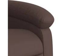 Poltrona|vidaxl Poltrona reclinável couro artificial castanho Castanho chocolate