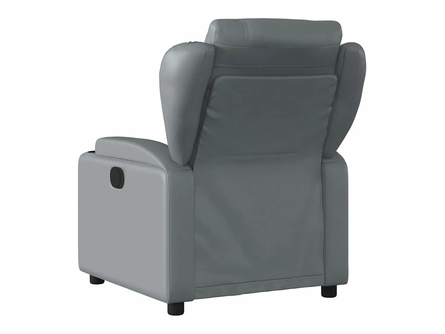 Poltrona*vidaxl Poltrona reclinável couro artificial Cinzento