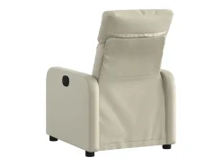 Sale Poltrona reclinável couro artificial cor PT683071 Creme