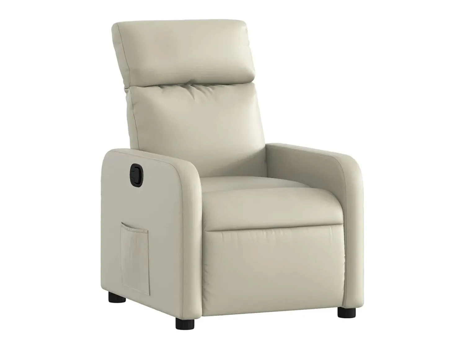 Sale Poltrona reclinável couro artificial cor PT683071 Creme