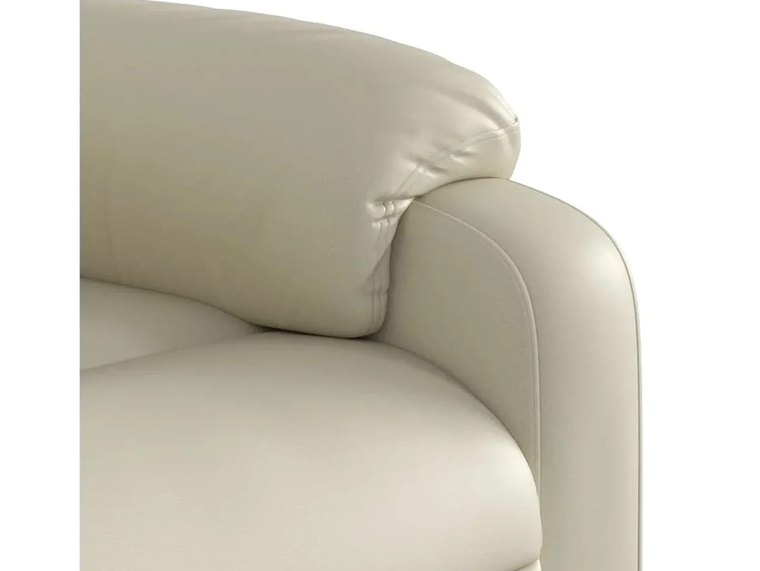 Online Poltrona reclinável couro artificial cor SHL908508 Creme