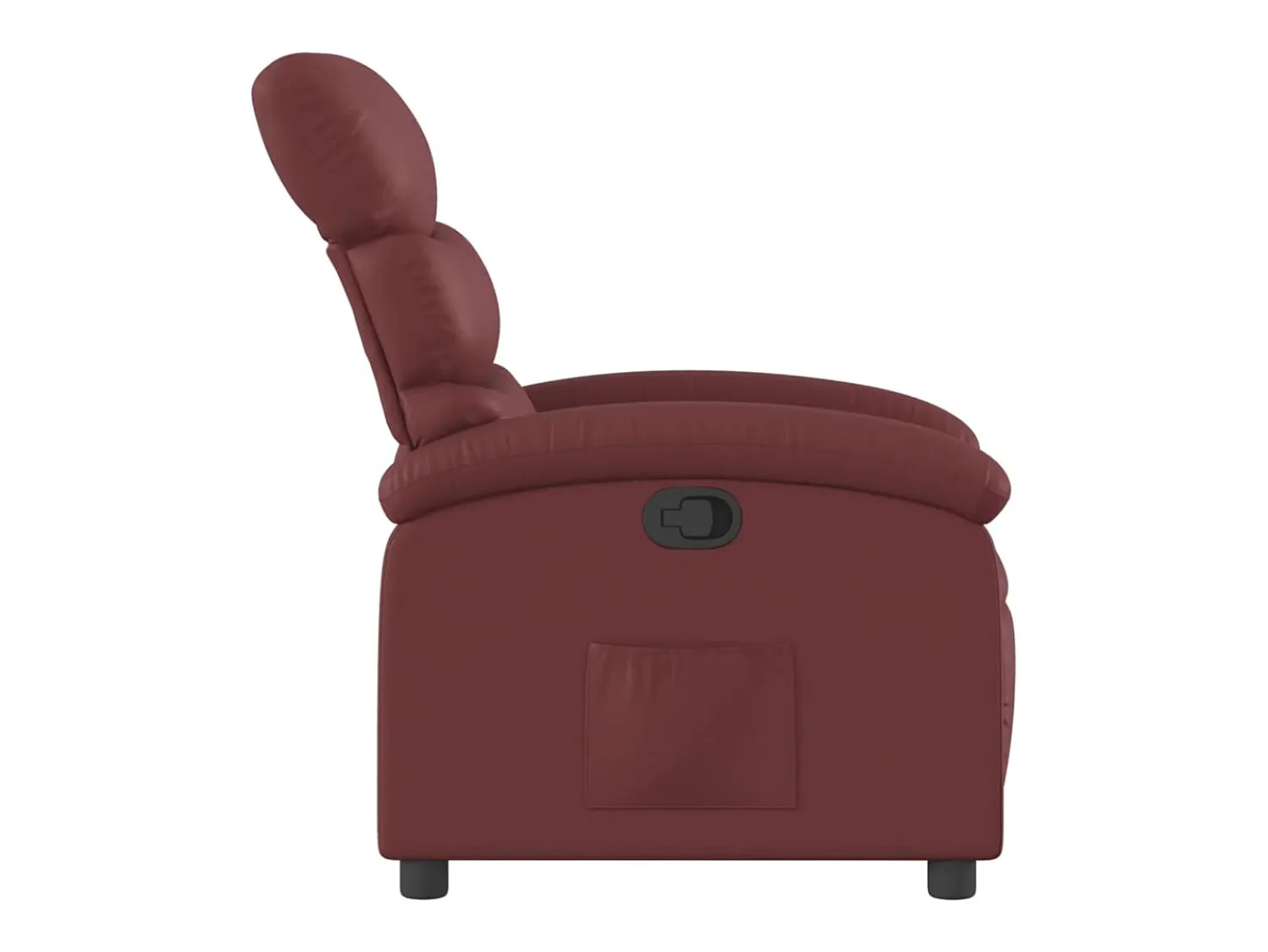 Hot vidaxl Poltrona reclinável couro artificial vermelho tinto Bordeaux