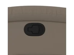 Poltrona reclinável couro artificial cor cappuccino SHL530797^ Poltrona