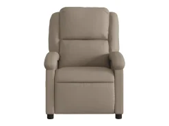 Poltrona reclinável couro artificial cor cappuccino SHL530797^ Poltrona