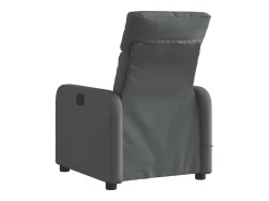 Poltrona reclinável de massagens elétrica tecido cinza-escuro SHL404258 Cinza antracite