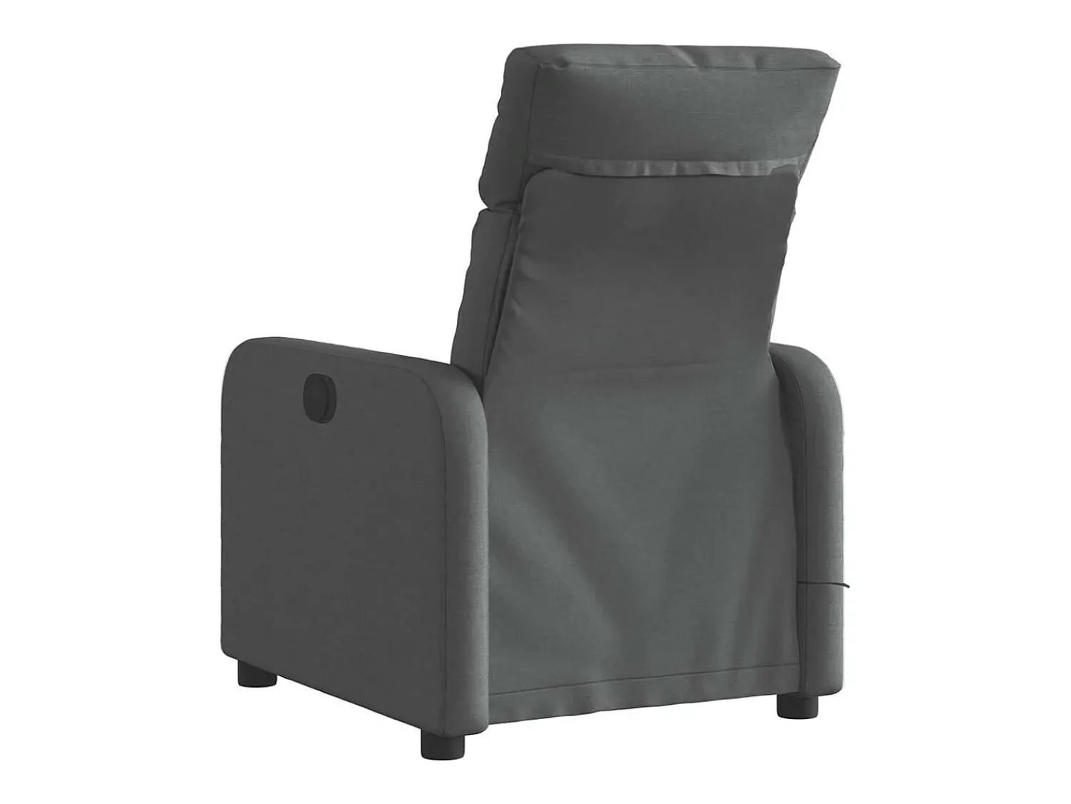 Poltrona reclinável de massagens elétrica tecido cinza-escuro SHL404258 Cinza antracite