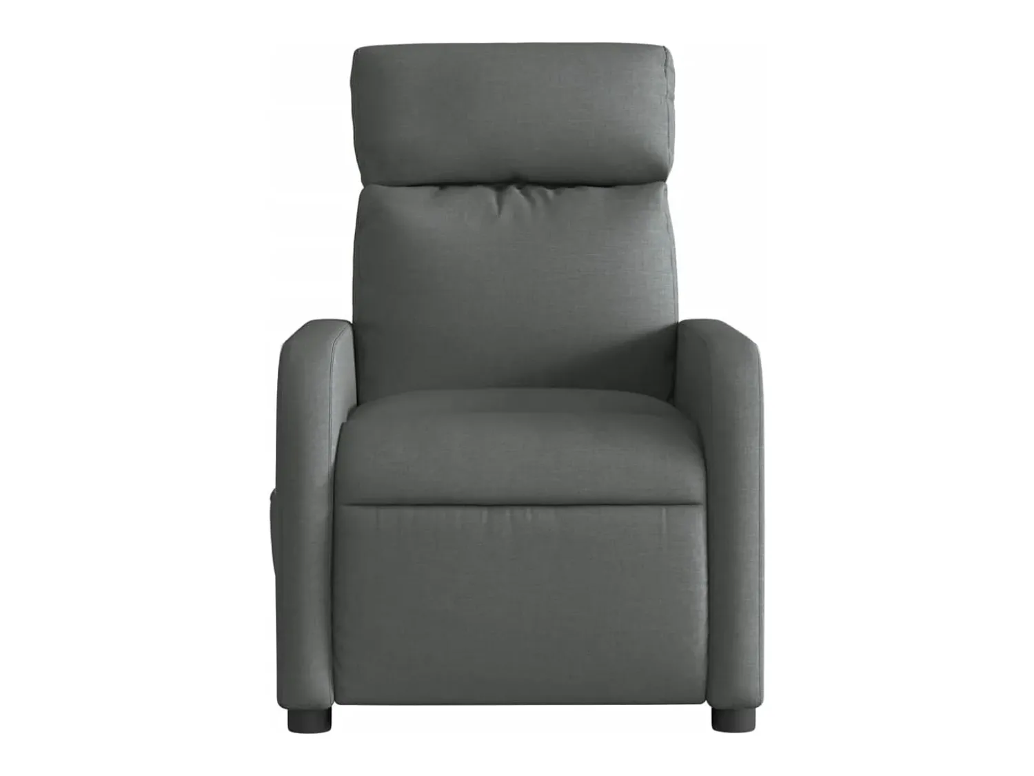Poltrona reclinável de massagens elétrica tecido cinza-escuro SHL404258 Cinza antracite