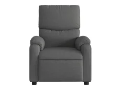 Sale Poltrona reclinável de massagens elétrica tecido cinza-escuro SHL318095 Cinza antracite