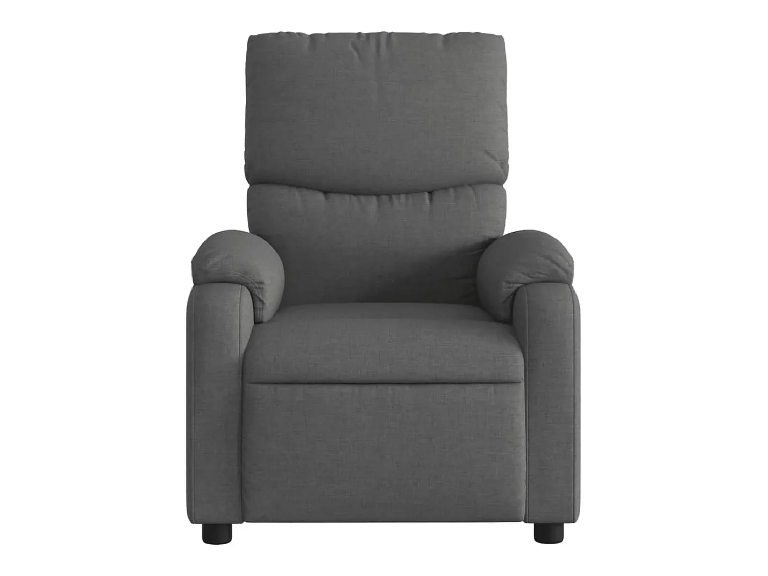Sale Poltrona reclinável de massagens elétrica tecido cinza-escuro SHL318095 Cinza antracite