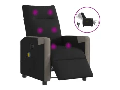 Poltrona reclinável de massagens elétrica tecido SHL413566^ Poltrona