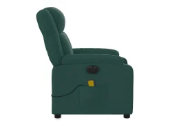 Poltrona| Poltrona reclinável de massagens elétrica tecido verde-escuro SHL873722 Verde pinho