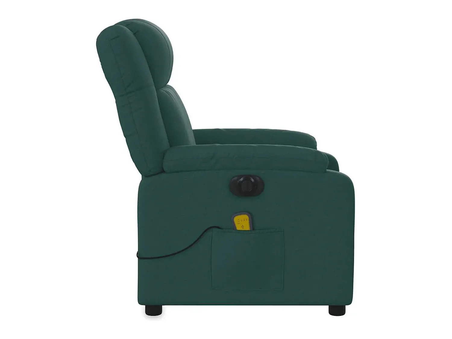Poltrona| Poltrona reclinável de massagens elétrica tecido verde-escuro SHL873722 Verde pinho