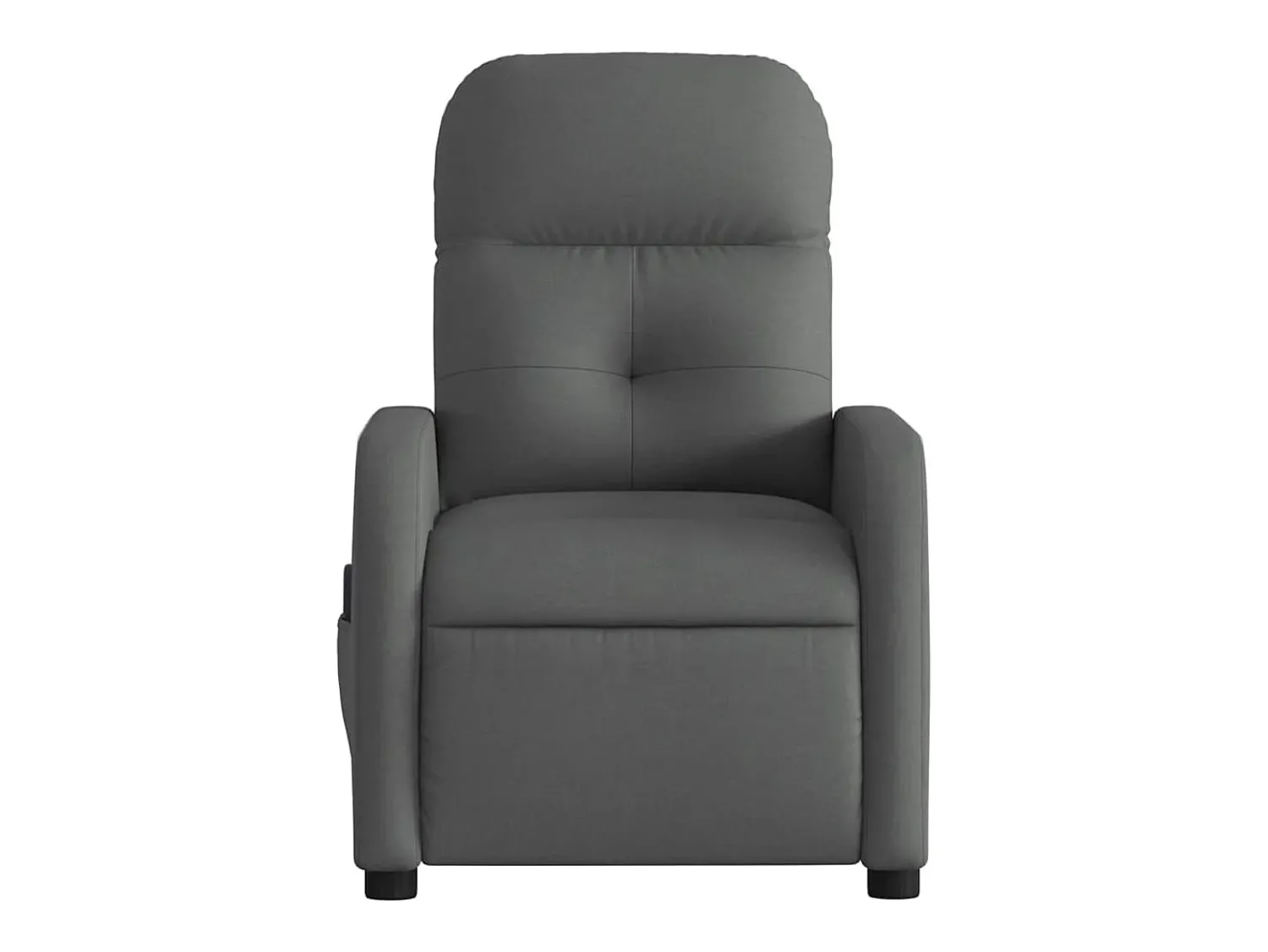 Poltrona reclinável de massagens elétrica tecido cinza-escuro SHL170623^ Poltrona