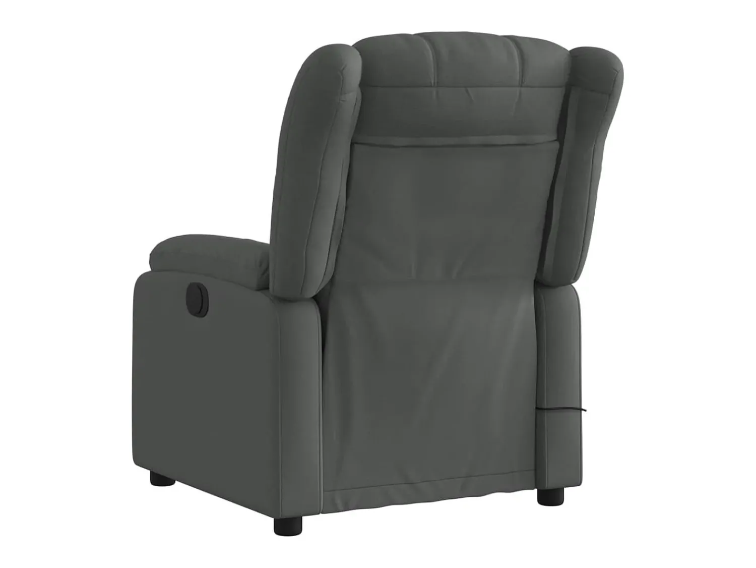 Poltrona reclinável de massagens elétrica tecido cinza-escuro SHL646076^ Poltrona