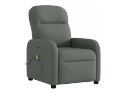 Poltrona| Poltrona reclinável de massagens elétrica tecido cinza-escuro SHL240922 Cinza antracite