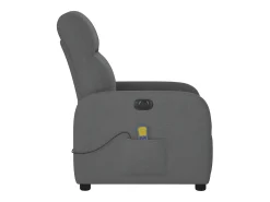 Poltrona| Poltrona reclinável de massagens elétrica tecido cinza-escuro SHL240922 Cinza antracite