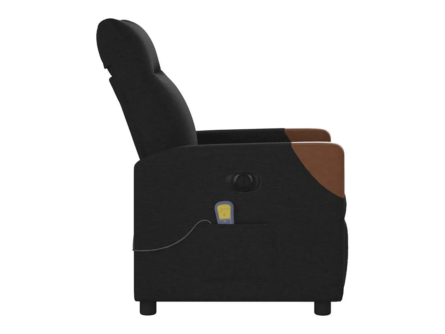Poltrona| Poltrona reclinável de massagens elétrica tecido SHL85895 Preto