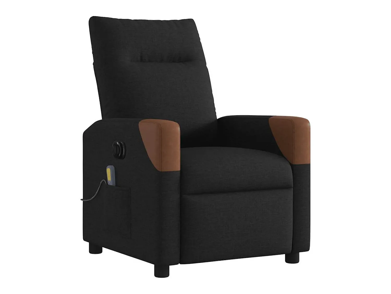 Poltrona| Poltrona reclinável de massagens elétrica tecido SHL85895 Preto