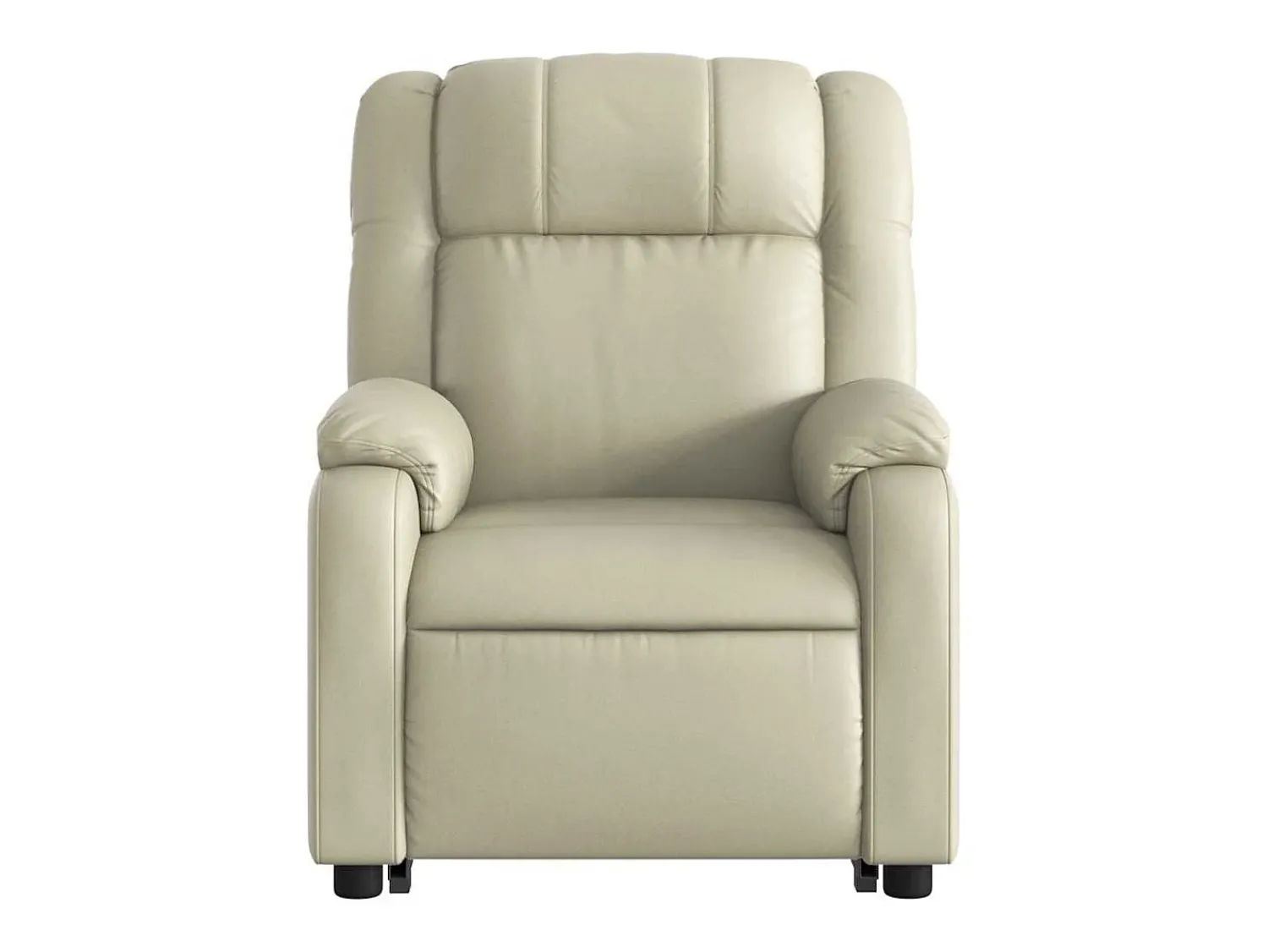 Best Poltrona reclinável de massagens couro artificial cor SHL773539 Creme
