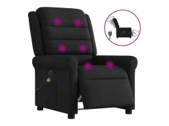 Poltrona* Poltrona reclinável de massagens elétrica tecido SHL222223 Preto