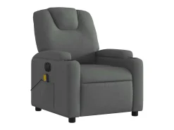 Poltrona* Poltrona reclinável de massagens elétrica tecido cinza-escuro SHL851206 Cinza antracite