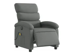 Poltrona| Poltrona reclinável de massagens elétrica tecido cinza-escuro SHL348393 Cinza antracite