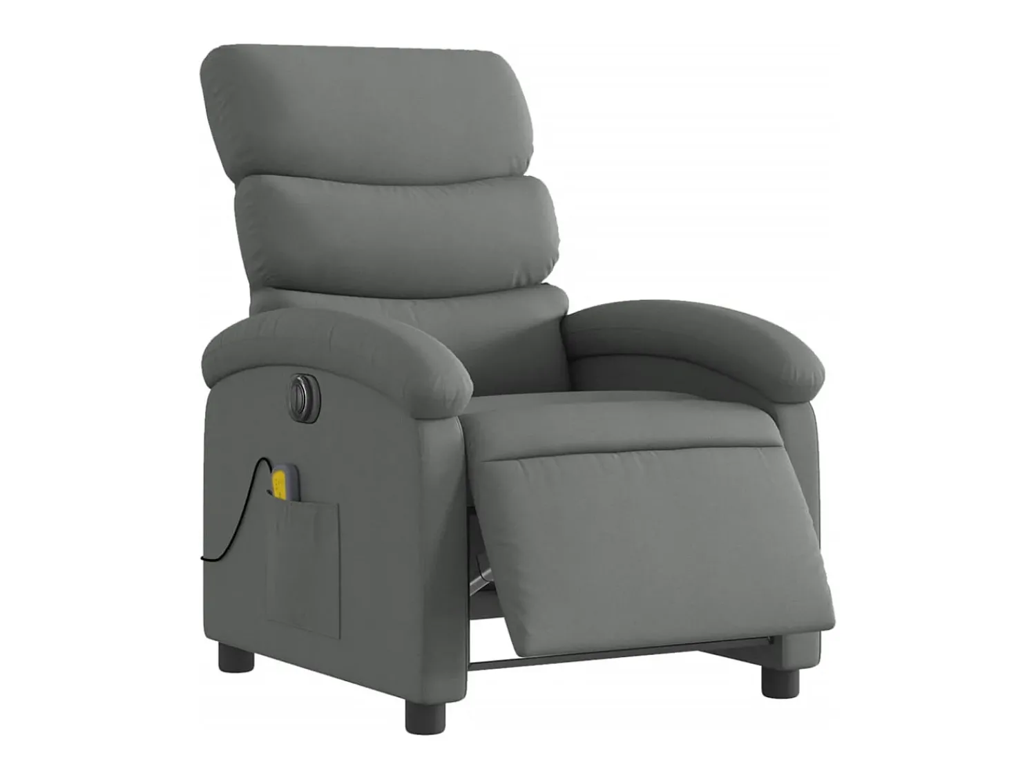 Poltrona| Poltrona reclinável de massagens elétrica tecido cinza-escuro SHL348393 Cinza antracite