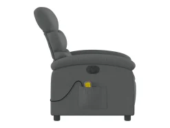 Poltrona| Poltrona reclinável de massagens elétrica tecido cinza-escuro SHL348393 Cinza antracite