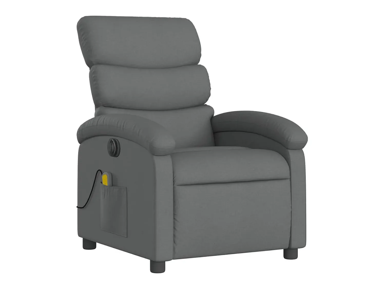 Poltrona| Poltrona reclinável de massagens elétrica tecido cinza-escuro SHL348393 Cinza antracite