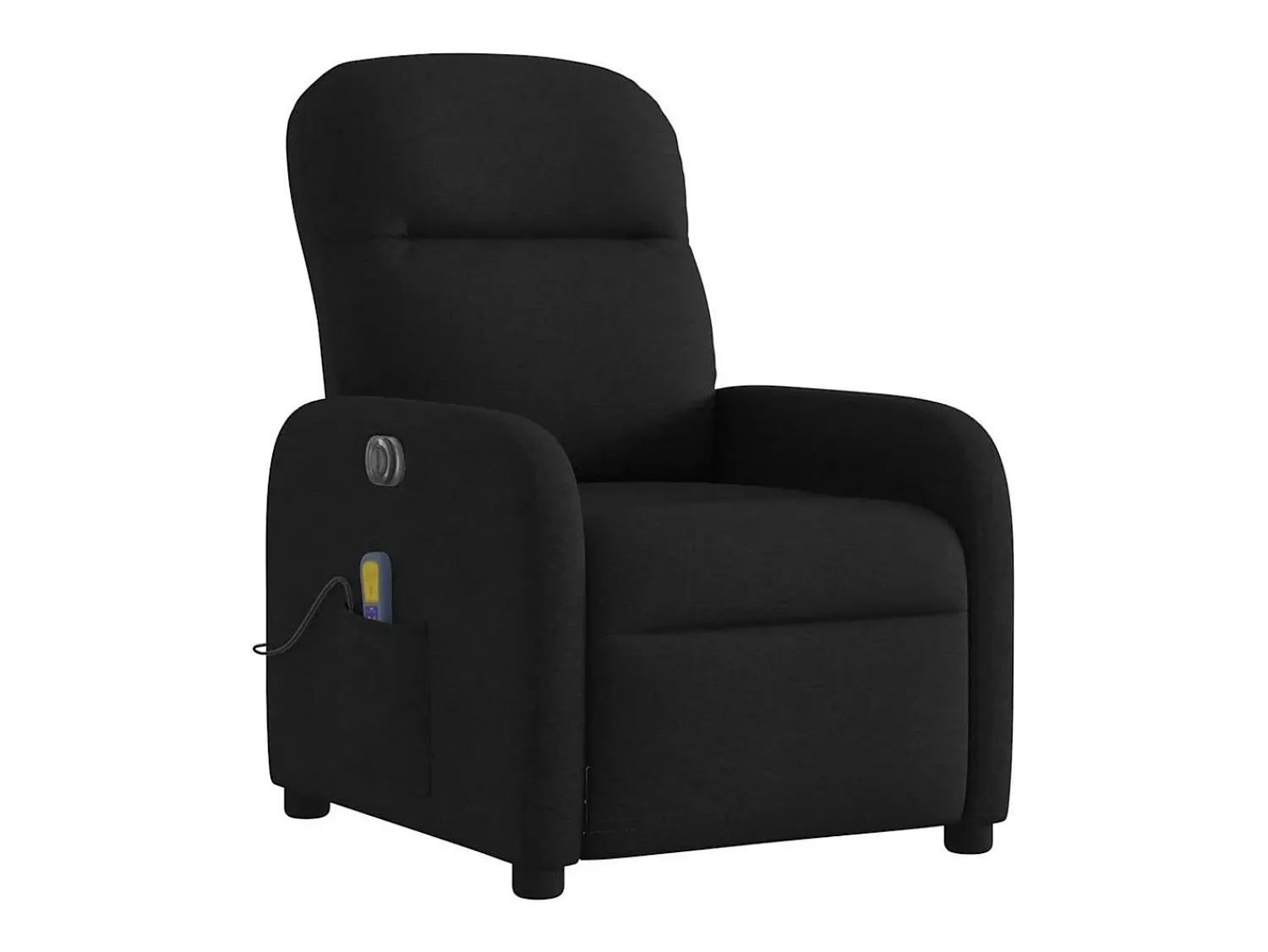 Poltrona*vidaxl Poltrona reclinável de massagens elétrica tecido Preto